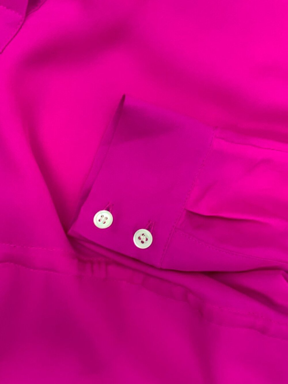 New Haute Hippie 100% Silk Long Sleeve Romper In Fuschia/Hot Pink Sz S - Picture 13 of 16